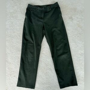 Green Straight Cut Pants